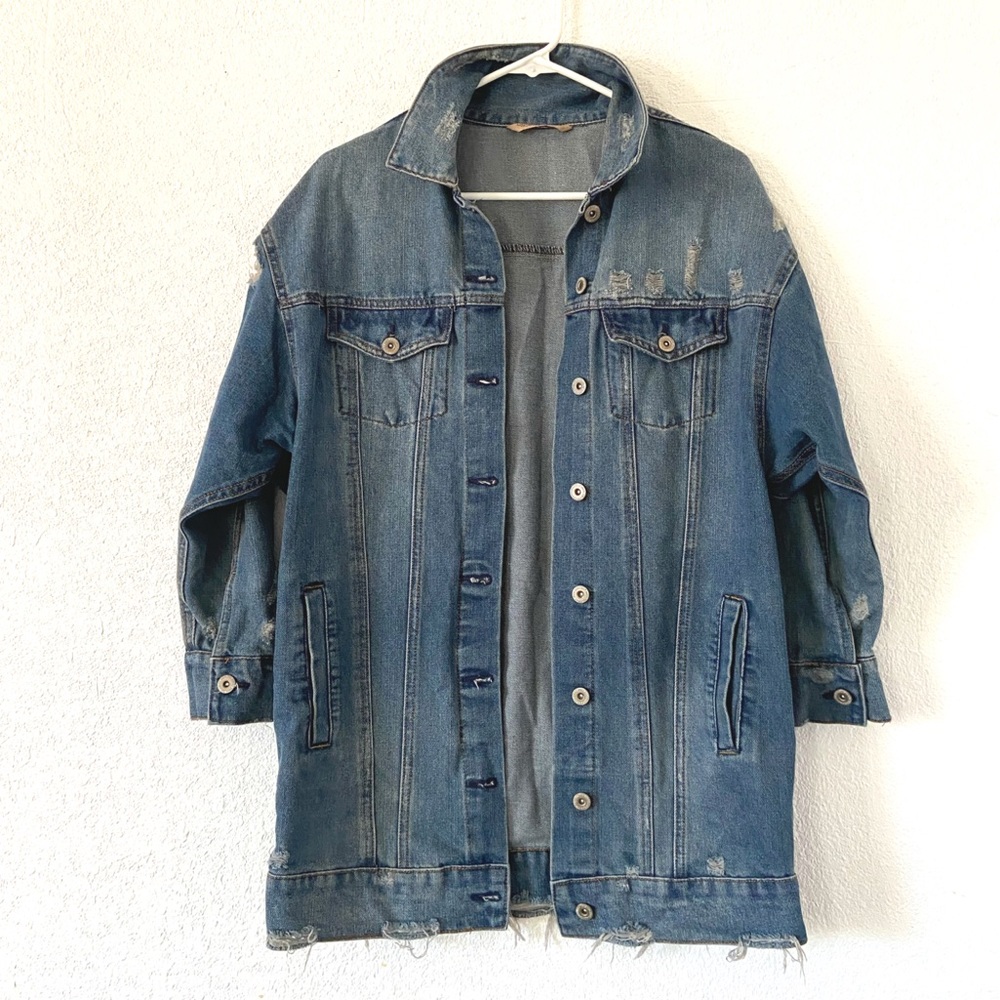 Distressed Denim Jacket